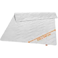 Sleepling 220x240 cm zomerdekbed | dekbed van wilde zijde | licht zomerdekbed | zijden dekbed met 100% wilde zijde | tijk 100% katoen | Made in Germany | Ökotex | wasbaar op 60 graden