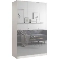 Mzm24 Opklapbare kast met spiegel, Monza 3D, 120 cm, kleur Kasjmir