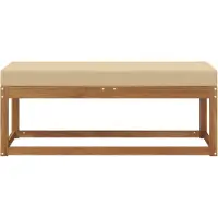 vidaXL - Buitenstoel - Bank - Massief - Acacia - Hout - Naturel
