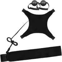 LONGZIMING - Volleybal Rebounder - Volleybal Spike Trainer - Volleybal Trainingshulpmiddel - Verstelbare elastische band - Bestand tegen 10.000 slagen - Inclusief 2 ballen - Voor binnen en buiten