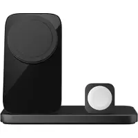 Nomad Stand One Max MagSafe Qi2.2 Draadloze oplader 25W – Ondersteunt tot 25W opladen – Inclusief snellader voor Apple Watch – Compatibel met AirPods en andere Qi-apparaten