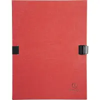 Exacompta 10x N'CLIP Map uitrekbare rug en klep - Rood - 21509E