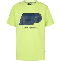 Petrol Industries Shirt 'Seapearl' limoen / zwart