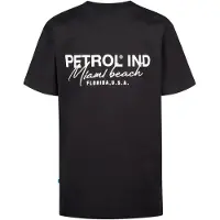 Petrol Industries Shirt 'Oceanpoint' zwart / wit