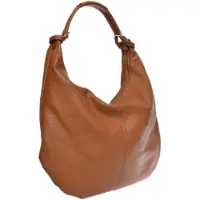 Luisa Vannini Brown Rundleer Tas