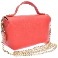 Anna Luchini Rood Rundleer Tas