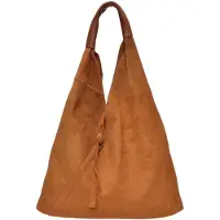 Anna Luchini Brown Rundleer Tas