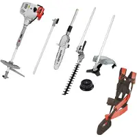 Ikra multitool IBKH 52-1 4-in-1: bosmaaier, grastrimmer, heggenschaar en hoogsnoeier