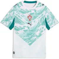 Puma Functioneel shirt 'Portugal' turquoise / cyaan blauw / rood / wit