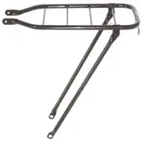 Steco Stevige zwarte bagagedrager - 28 inch - scharnierbare poten - staal - stadsfiets