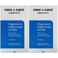 New care 2x Magnesium Bisglycinaat Tauraat 60 Tabletten