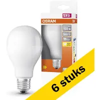 Osram 6x LED lamp E27 | Peer A60 | Mat | 2700K | 19W (150W)