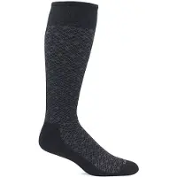 Sockwell Compressiesok Heren Featherweight Zwart Stretch | Maat 44-47