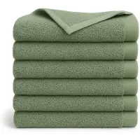 Ten Cate Handdoekenset - Handdoeken - Baddoeken - 60x110 cm - 6 stuks - 100% Katoen - Seagrass Groen