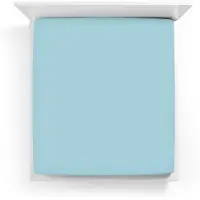 Bella Donna Hoeslaken Jersey Lits-Jumeaux licht turquoise - 0518 180/200-200/220