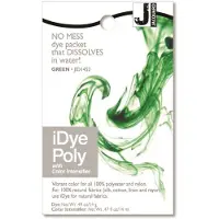 Jacquard textielverf iDye Poly 14 gr groen voor synthetische stoffen.