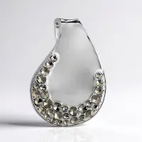 Cavill - Zilveren Hanger met 31 Marcasieten 0,618 Ct - 925 Sterling Zilver - Vintage Druppelvormig - Elegant & Tijdloos