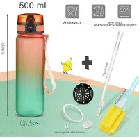 Equivera Drinkfles - Waterfles - Fles - Sportfles - Drinken - Zakelijk, Reizen, School - Back To School - Voor Kinderen - Voor Volwassenen