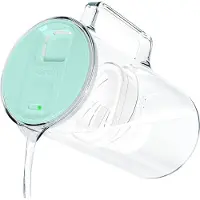 Wessper 3L glazen waterfilterkan met filterslijtage-indicator, compatibel met Brita Maxtra, Maxtra+ en + filters. - Mint