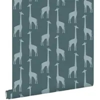 ESTAhome behang giraffen vergrijsd donker blauw - 53 cm x 10.05 m - 139061