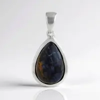 Cavill - Zilveren Hanger met 5,42 ct Namibische Pietersiet - 925 Sterling Zilver - Peervormig Cabochon - Moderne Druppelvorm - Luxe Sieraad