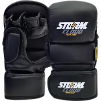 Stormcloud Rookie - MMA Sparringhandschoenen - 7oz - Zwart/Wit - XL
