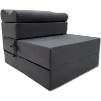 Odol-Plusz Opvouwbare logeermatras 200 x 70 x 15 cm - inklapbaar gastenbed en reismatras, grijs