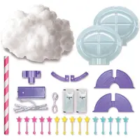 4M Knutselen - Creëer Een Fluffy Lichtwolk - Led - Glow In The Dark Accessoires - KidzMaker - 5 Jaar