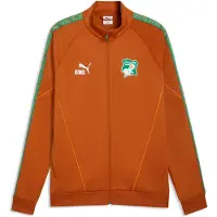 Puma Trainingsjack 'Elfenbeinküste King Anthem' cognac / groen / wit