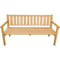 Axi Violette Tuinbank van Hout in Bruin | Tuinbankje met Armleuningen FSC 100% Hemlockhout voor 3 Personen | Buitenbank met Rugleuning voor Tuin/Terras | 170 x 62,5 x 92,5 cm