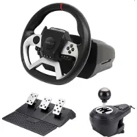 Maxx Tech Pro FF Racing Wheel Kit (Wheel, 3-pedal set & shifter) - PS4/PC/ XBOX