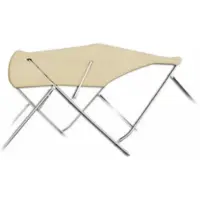 Sunmaster Biminitop | RVS 3-boogs | Breedte 137 <> 152 cm - Hoogte 137 cm