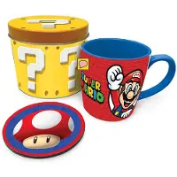 Ginza.se Nintendo Super Mario - Geschenkset - Let's Go - Mok en Onderzetter