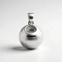 Cavill - Zilveren Hanger - 925 Sterling Zilver - MONOSONO - Gepolijste Ronde Kogel 6x6 mm - Elegant Design - 1,6 g