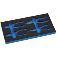 Knipex Gereedschapsmodule | lege inleg 1/3-module | 4000 871 293, 4-delig | 1 stuk - F5030462 F5030462