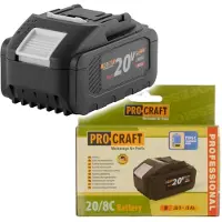 Procraft 20/8C accu 20 V 8,0 Ah / 8000 mAh Li-ion met laadindicator