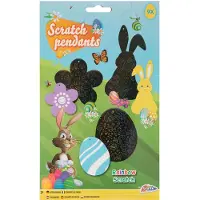Craft Creative Grafix Regenbogen: Paashaas-slingers met kraskaartjes