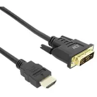 ACT HDMI naar DVI-D Kabel - HDMI-A Male naar DVI 18+1-pin Male 2 m Zwart