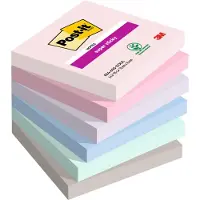 Post-It Super Sticky Notes Soulful 76 x 76 mm Kleurenassortiment 90 Vellen Pak van 6