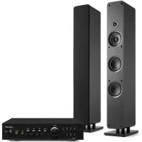 Audizio HiFi stereo set - ARCO - Home cinema set - HiFi speakers en stereoversterker - Zwart - 320W