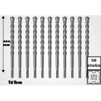 ALLBE 10 stuks 10X260 MM betonboor