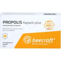 Roha Arzneimittel GmbH Beecraft Propolis Plus capsules voor het immuunsysteem, geschikt bij verkoudheid, stress en fysieke inspanning, 30 capsules