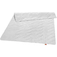 Sleepling Nature dekbed, wildzijden deken, zomerdekbed, zijden deken met 100% wilde zijde | overtrek 100% katoen, Made in EU, Ökotex, wasbaar op 40 graden, 155 x 220 cm, wit