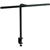 MAUL LED-monitorlamp MAULgate kleurvario sensor, 14 W, 1800 lm, 3000-6500 K, daglichtsensor, draaibaar/kantelbaar, klemvoet, IP20, zwart