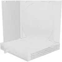MediaRange Blanco CD hoesje voor 2 Dics Transparante Tray, Optische media-accessoires
