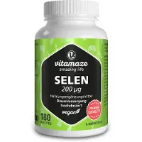 Vitamaze Selen, hooggedoseerde veganistische tabletten, 180 tabletten