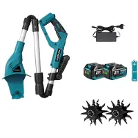 OEM Grastrimmer, krachtige motor, gebruiksvriendelijk ontwerp, set van 2 batterijen van 3,0 Ah