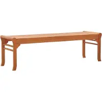 The Living Store De Living Store tuinbank met 3 zitplaatsen, 150 cm breed, gemaakt van massief eucalyptus hout