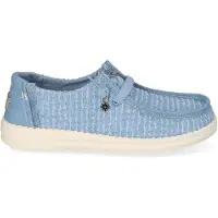 HeyDude Instappers Dames Wendy Blauw Canvas | Maat 37