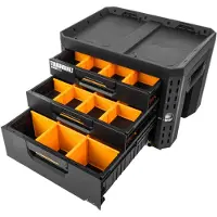 Toughbuilt StackTech opbergkist met 3 laden en slot - - TB-B1-D-73-BEA